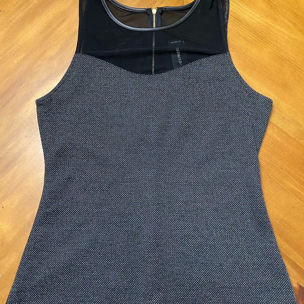 NWT Express Elegant Black and Gray Women's Top